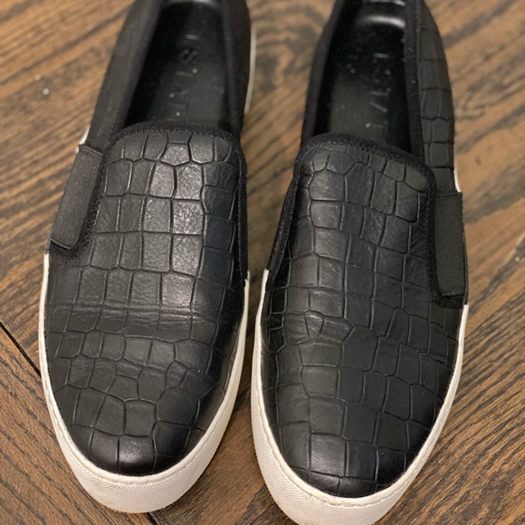 State black croc embossed leather slip on sneakers
1. State - Picture 3 of 9